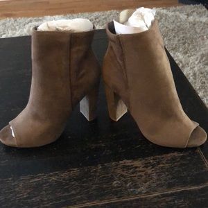 Booties with open toe